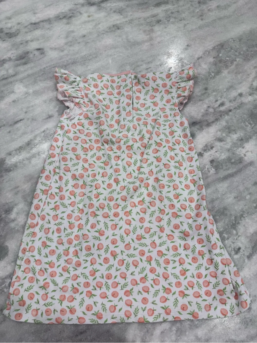 Magnolia White with Peach Dress